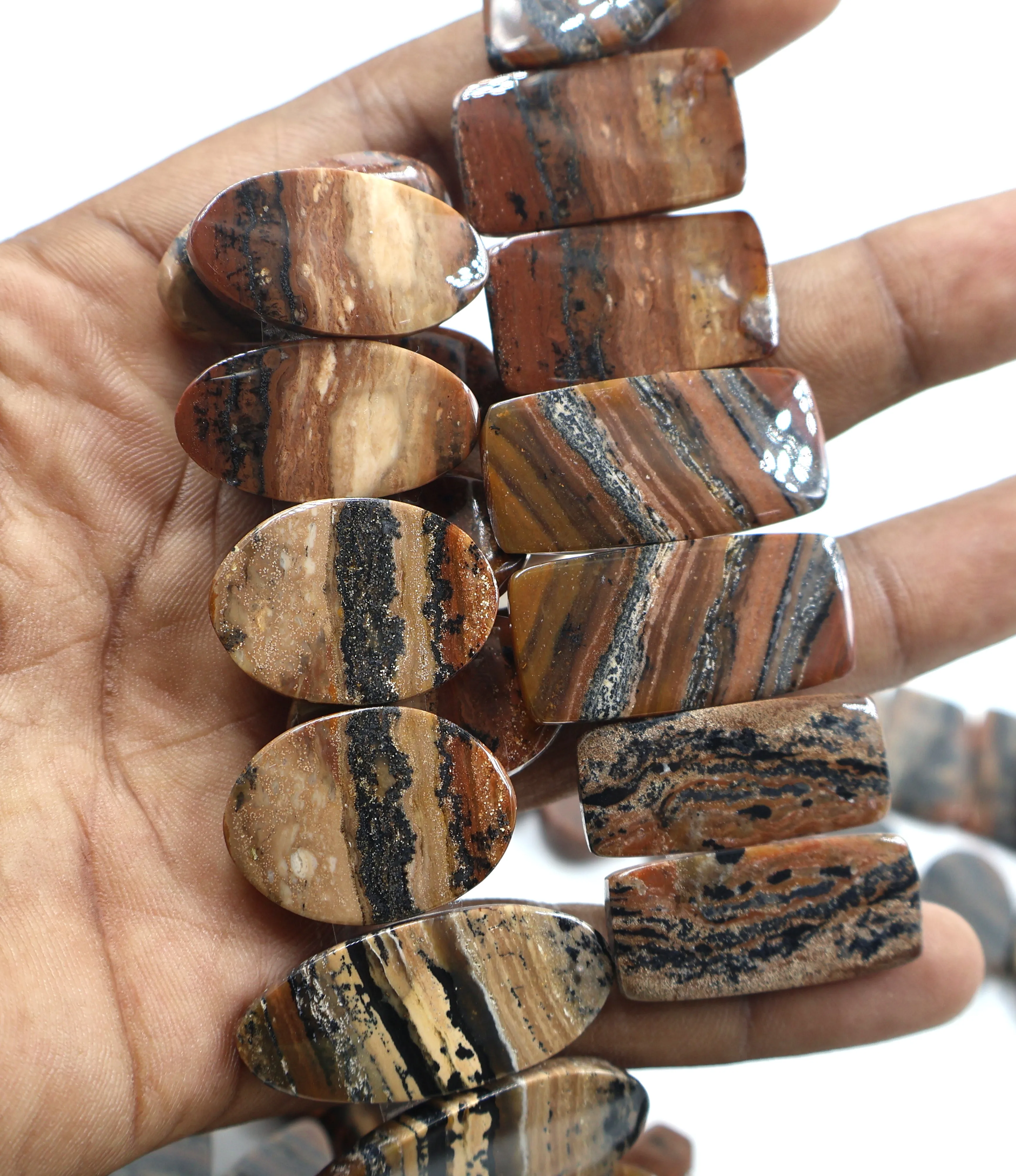 2024 High Quality Cabochons Honey Dendrite Pear Agate Best Quality Hot Sale Loose Gemstones Factory Price Jaipur Bulk