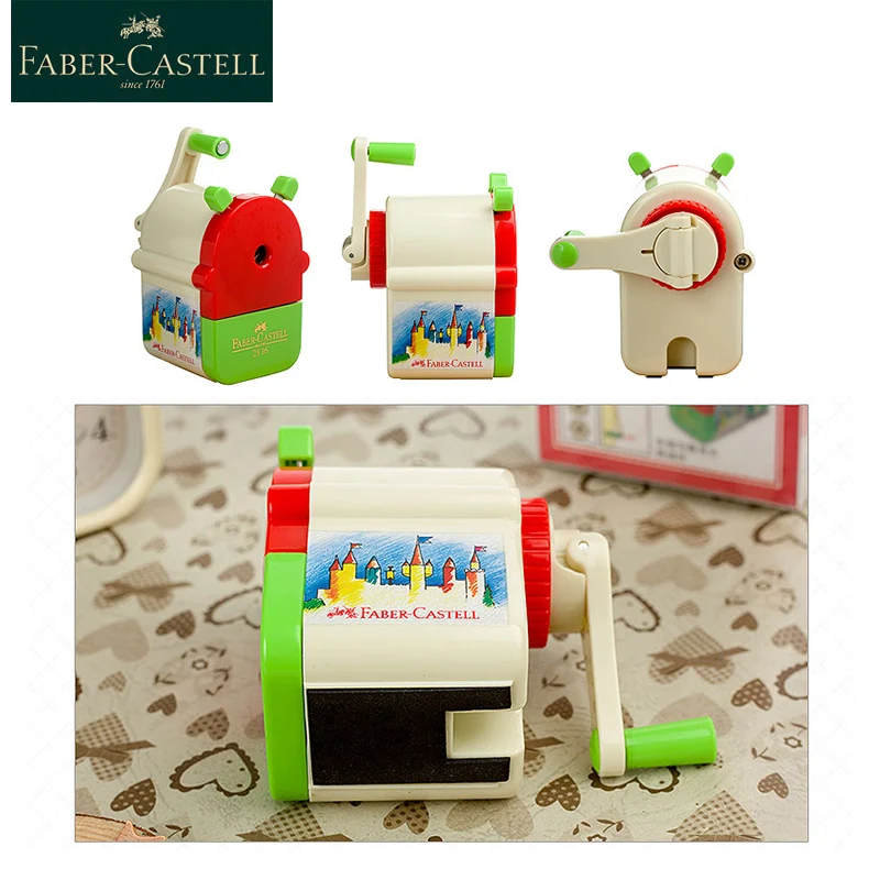 Faber Castell 2816 Hand crank standing single hole cute pencil sharpener for writing wooden pencil