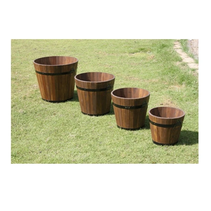 Dietes planter set luxury garden/patio/outdoor furniture soild natural teak/wooden wood garden From Vietnam