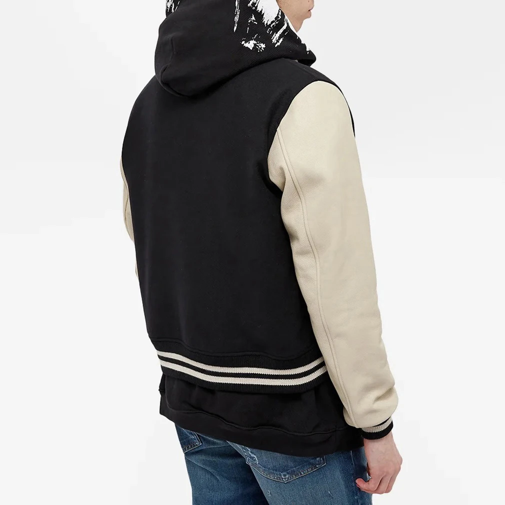 Design Your Team Spirit Wholesale Men Varsity Jackets Customizable Melton Wool & Leather