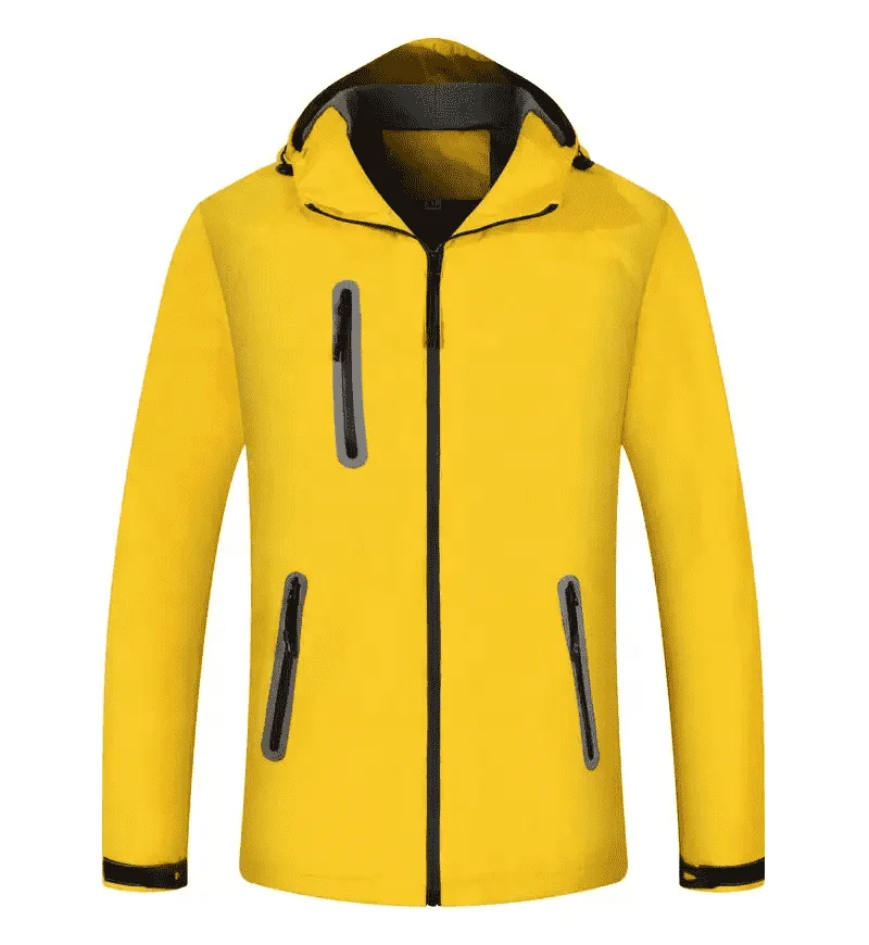 Men custom logo design streetwear windbreaker rain jacket nylon softshell waterproof woven outdoor jacket