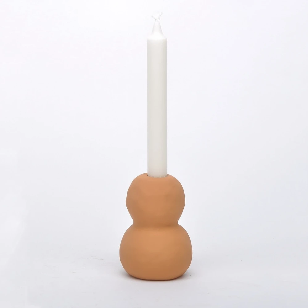 Creative Living Room Home Decor Candle Holder Matte Candle Stand Ceramic Candlestick Holder for Wedding Decorations