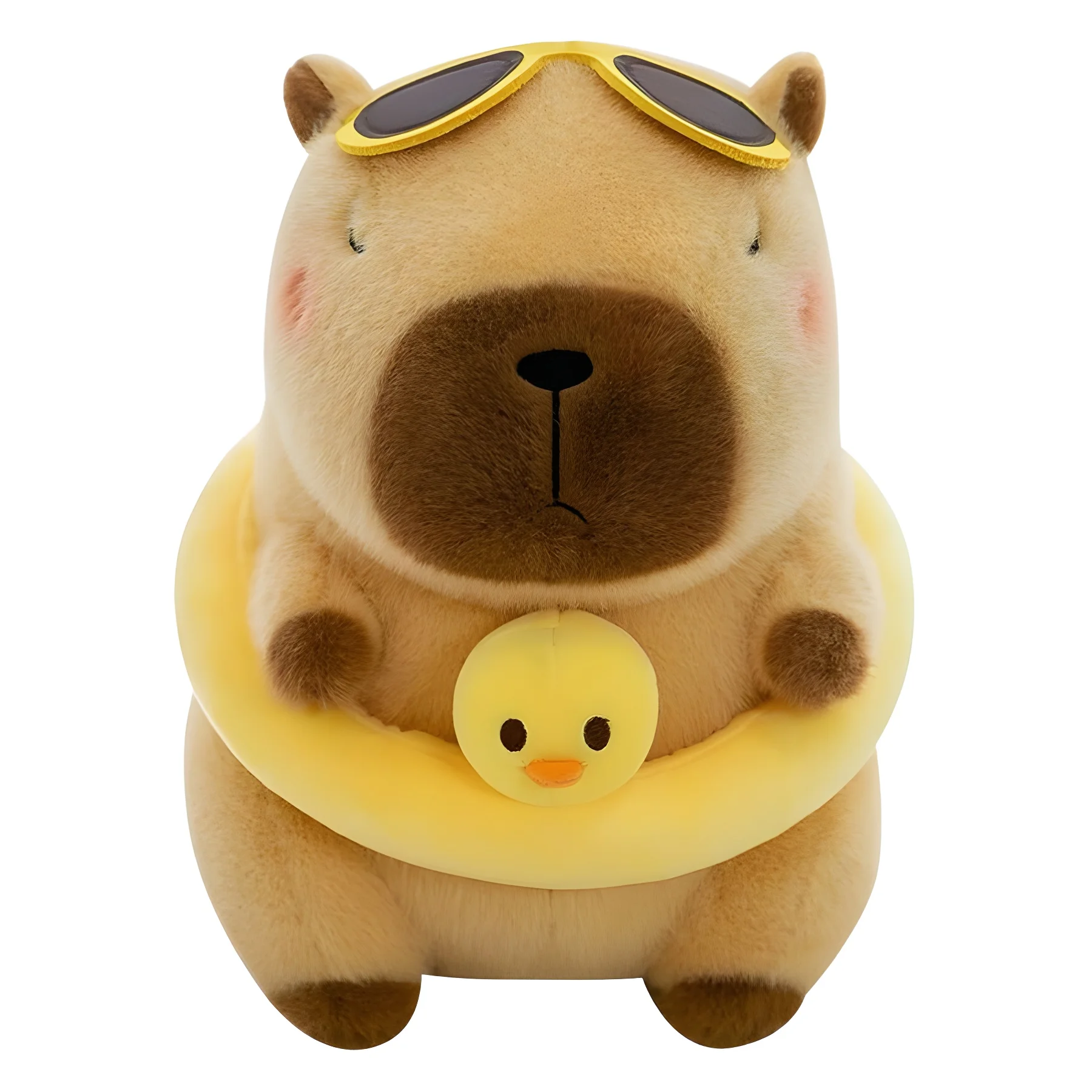 Unisex Summer Capybara Dolphin Stuffed Toy True Capacity Swimsuit Doll for Girls Cross-Border Birthday Gift Stress Relief