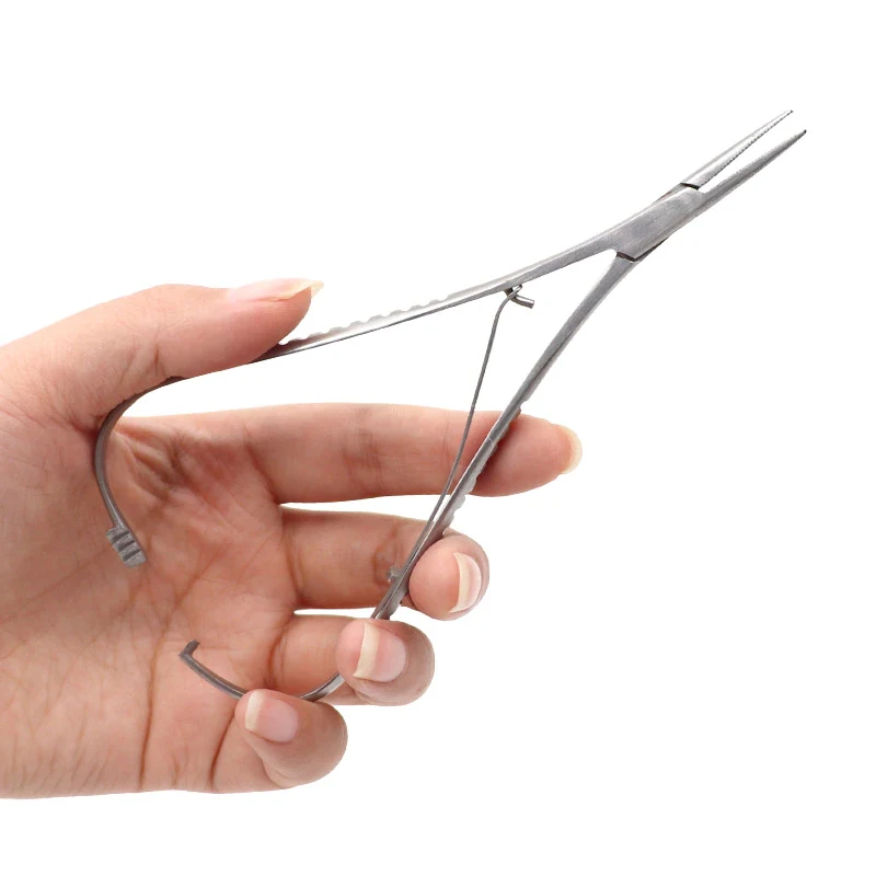 Dental Lab Surgical Instruments Dental Needle Holder Forceps Suture Orthodontic Mathieu Standard 1pc 14cm Extra Fine Beak Plier