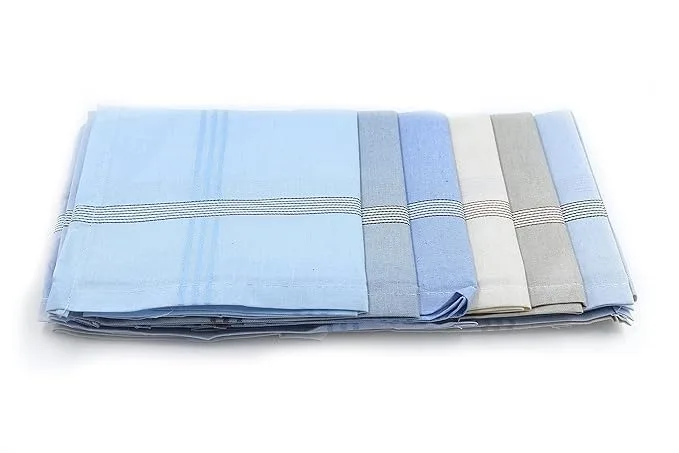 Best Seller Premium Quality Handkerchief Square Cotton Silk Linen Manufactured by Indian Exporter at Competitive Price