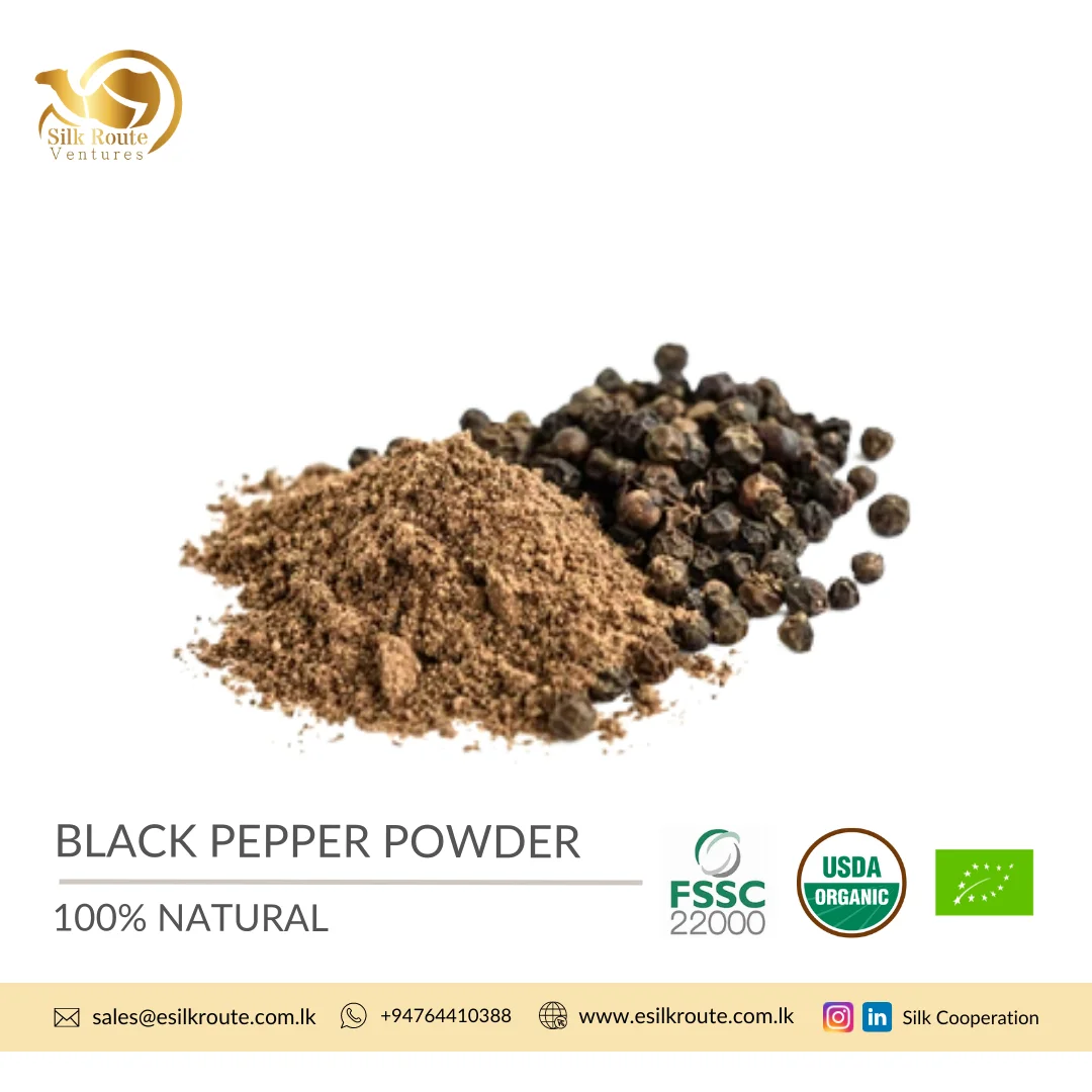 Factory Supplier Food Grade Herbs and Spices Organic Natural Black Pepper Powder for Mexico