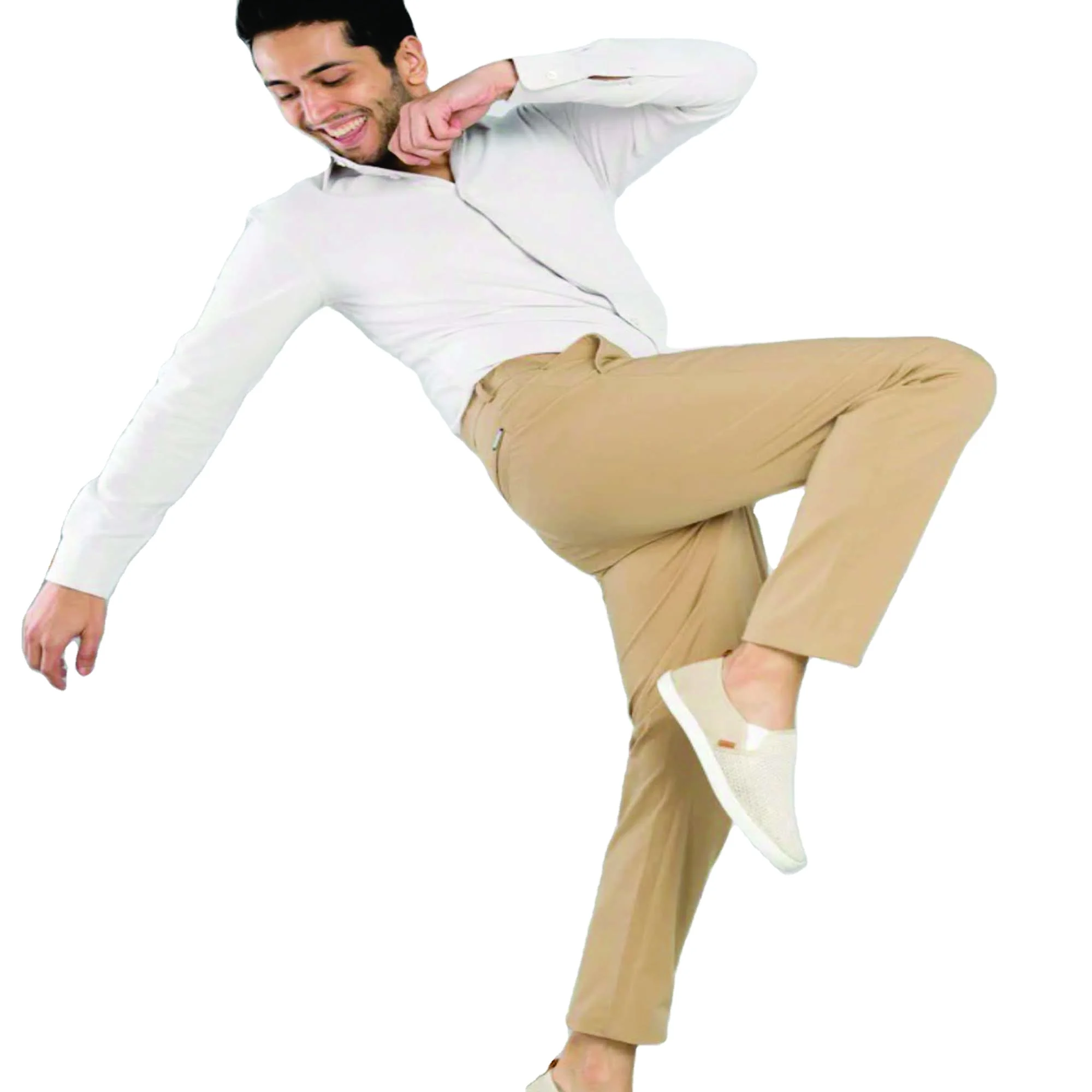 Wholesale Blank Office Khaki Mens Business Pants Black Cotton Spandex Chino Casual Men Pants & Trousers