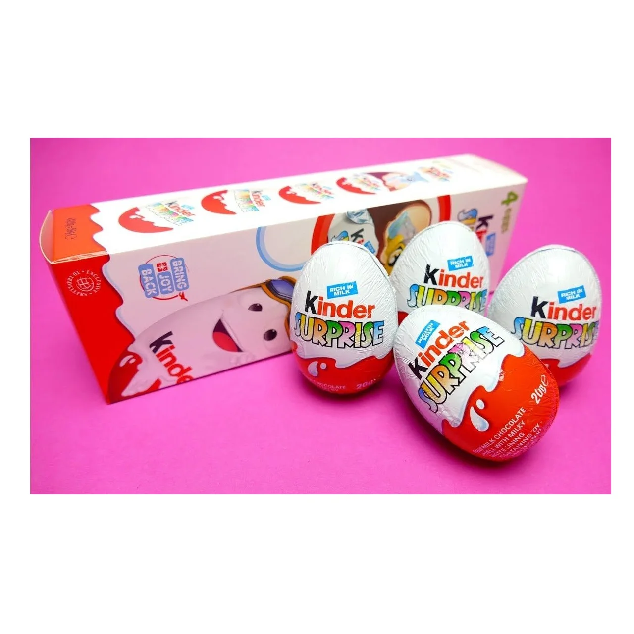 Шоколадное яйцо Kinder Surprise 20 г упаковка из 36 оригинальных качественных поставщиков