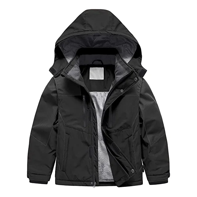 Manufactory Kids Outdoor Jacket Custom Hooded Snow Jacket Warm Cheap Boys Winter Jacket