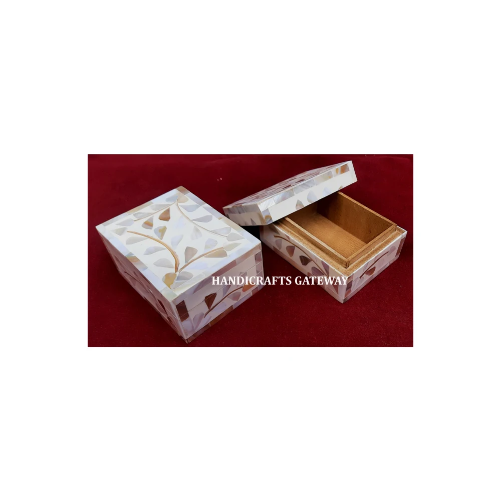 Floral Design High Premium Quality Wholesale Mother of Pearl Range For Tissue Box Jewellery Wooden Handmade Indian Box