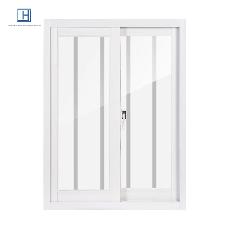 European design UPVC windows double glazed casement PVC sliding windows