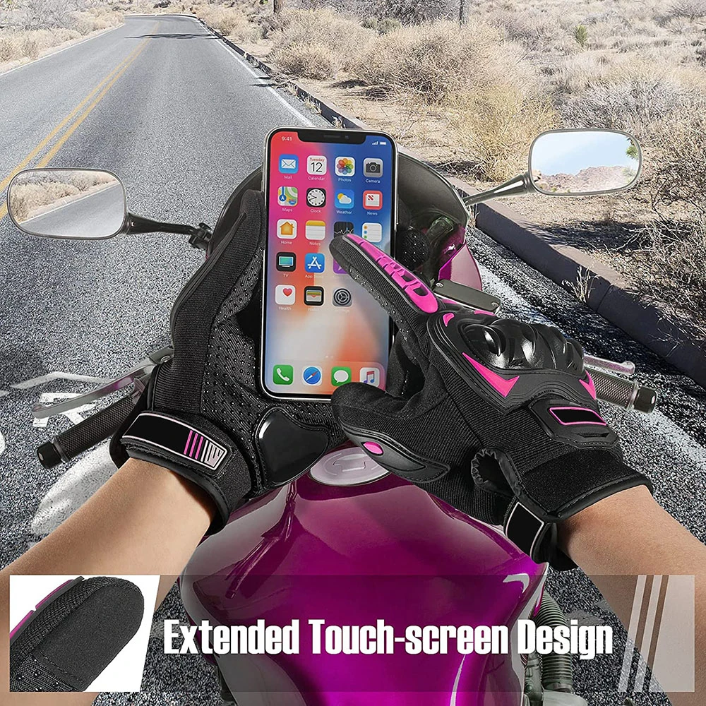 Motorbike Touch Screen Motorcycle Mesh Material Racing Gloves