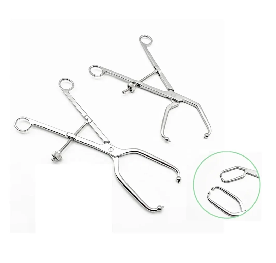 High Quality Orthopedic Instruments Pelvic Bone Reduction Forceps with Angled Pointed Ball Tips Length 250mm Speed Lock