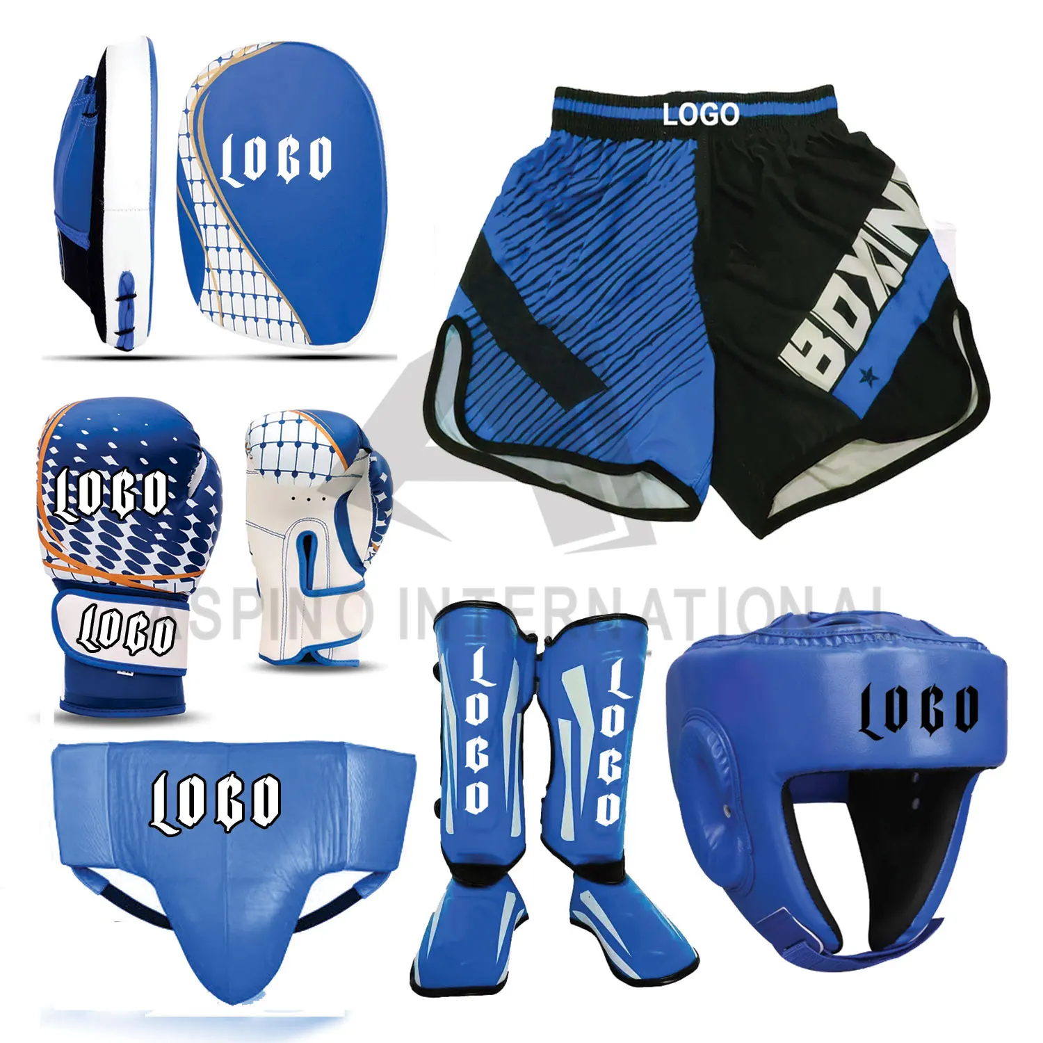Wholesale High Quality Boxing Sparring Set Professional Winning Boxing Gear Set Any Color Custom Name On Set