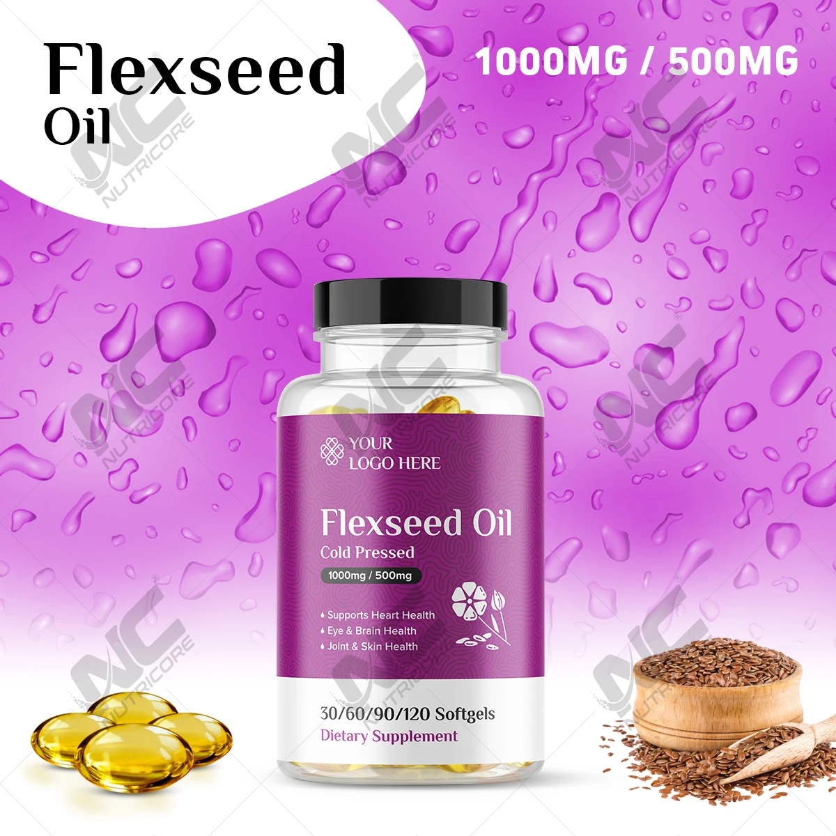 Vegan Omega 3 Softgel Bulk Supplement Manufacturer