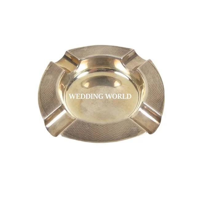 Vintage Brass Ashtray Home Hotel Tabletop Wholesale Designer Ashtray Classic Stylish Wholesale New Luxury Metal Ashtray