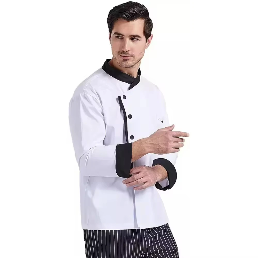 Custom Short Waiter Chef Clothes Coat Restaurant Bar Hotel Chef Uniform for Unisex Hotel Chef Jacket