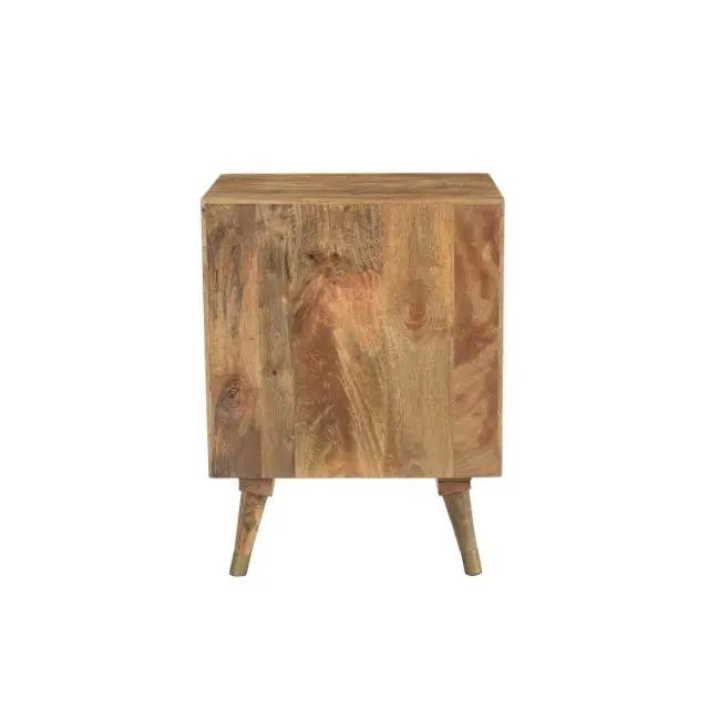 New  Clio Collection  Modern Antique End Table Living Room Luxury Round Centre Coffee Tables Natural Tobacco brown F