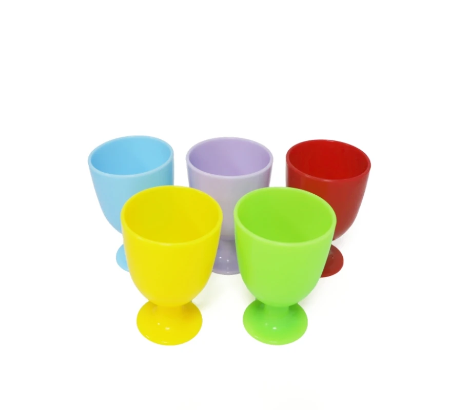 Wholesale LED Luminous Unbreakable Outdoor Rubber Wine Cups Silicone Wine Glasses Cup