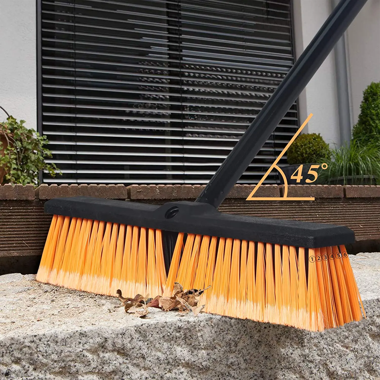 Handle Flow Broom Garden Detachable  Brush Garden Brush for Floor Cleaner
