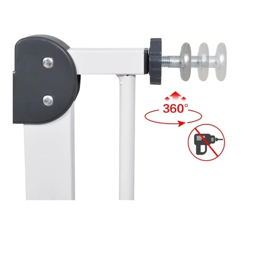 Indoor Multifunctional Metal Safety Gate Foldable Plastic Baby Gate for Stairs Toilet Safe Kids Protection Preventing Injuries