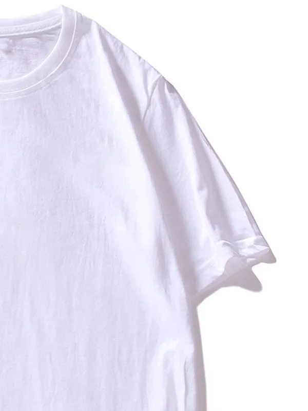 New arrival custom logo hot sale round neck short sleeve tee summer men cartoon and letter graphic streetwear t-shirt