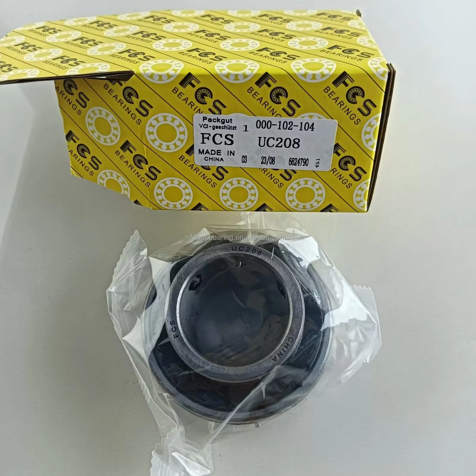 UC208 Radial Insert Ball Bearing 40mm Insert Bearing With Set Screw