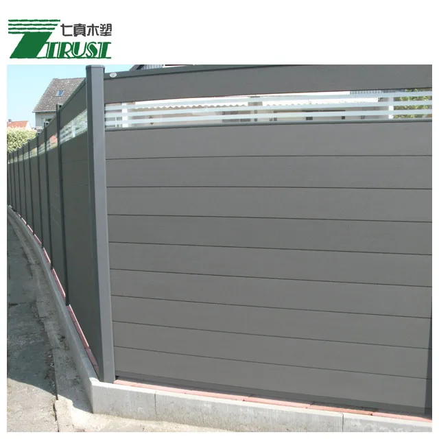 Cheap wood plastic composite wpc decorative garden fence price for sale