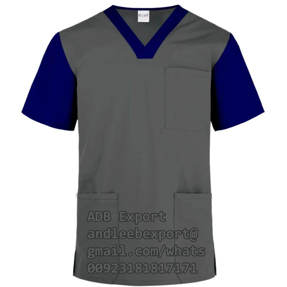 Unisex Slim Fit Nursing Scrubs Customizable Fashionable Stretchy Fabric Jogger Uniforms Factory Direct Cheap Hospital Clothing