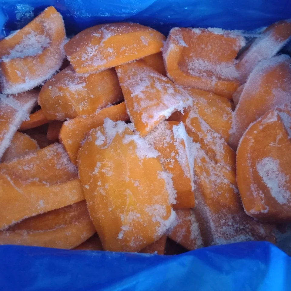 VIETNAM VEGETERIAN FROZEN FOOD IQF PUMPKIN CUBE/ SLICE/ PUREE OEM PACKING FOR EXPORTING