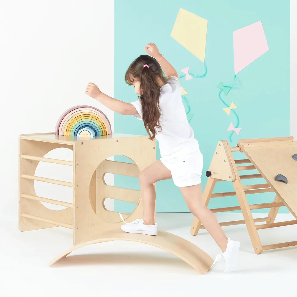 Wooden balance board kids play wood balancing boards premium quality ready for export produced in Vietnam