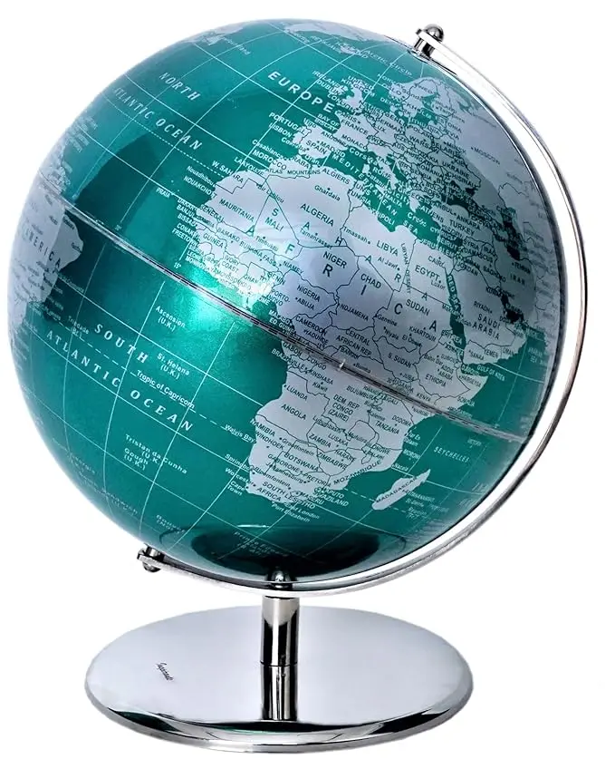New Customized Globes For Office Schools Table Decoration Cheap Price Globe Aluminum Decorative Desktop World Globe With Metal S