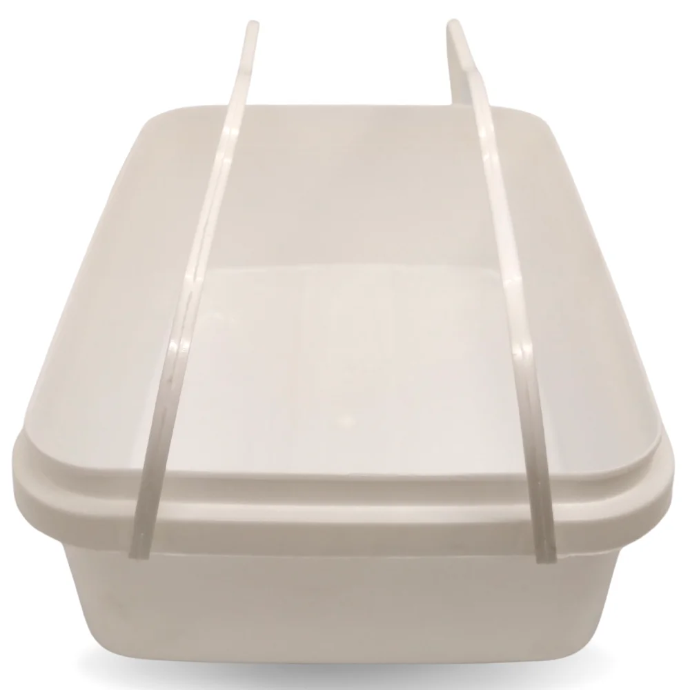 DKK1750 Rectangular 1750ml Tamper Evident PP IML Bucket & PP IML Lid for Food Yogurt Ice Cream Butter Chocolate Halva Packaging