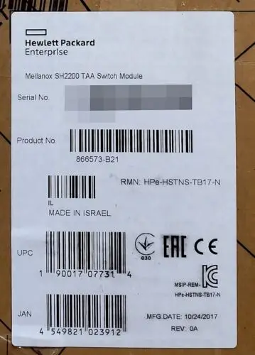 Коммутационный модуль SH2200 TAA-совместимый для HPE синергии 866573-B21