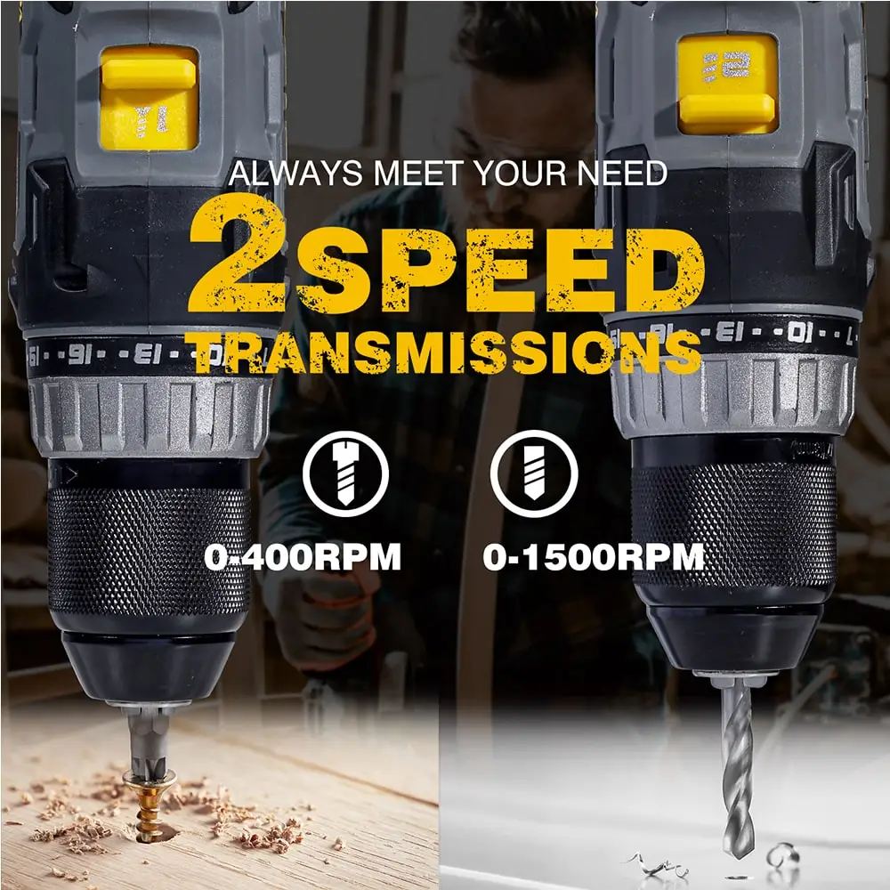 RIDA Amazon Best Selling 20V Cordless Power drill taladro inalambrico with Lithium Rechargeable battery