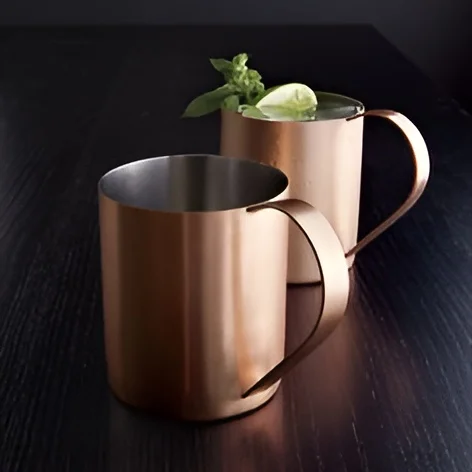 Elegant Moscow Mule Copper Mug Indian Hand Crafted Russian Copper Coffee Cup With Brass Handle Copper Mug