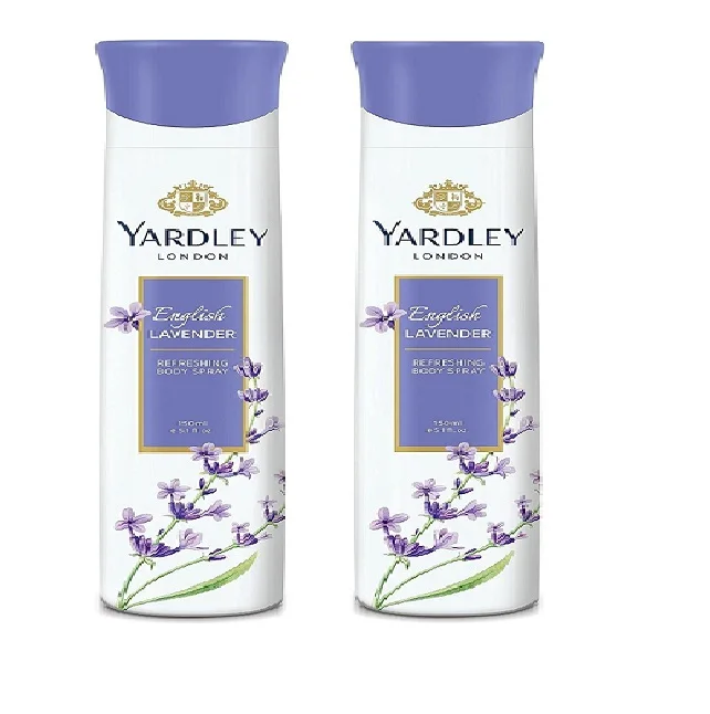 Yardley London Royal Lavender Body Spray for Women 150ml Floral Deodorant with Long-lasting Natural Fragrance Perfume Oil