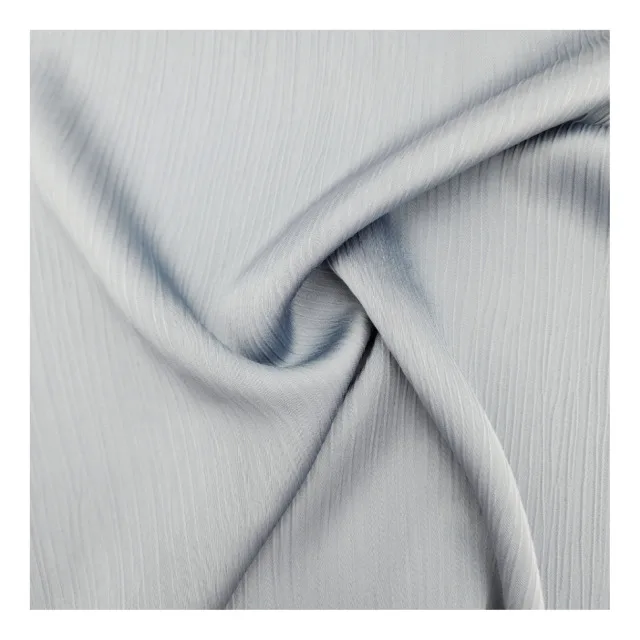 100% polyester yoru fabric textile satin yoru fabric crinkle crease fabric textile light weight middle thick woman dress blouse