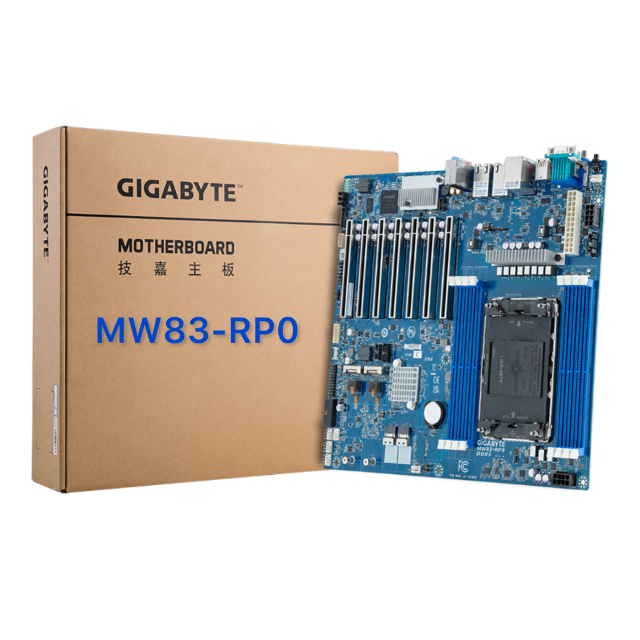 Brand New Gigabyte Motherboard MW83-RP0 Intel Xeon W-3400  Single CPU Server Motherboards DDR5 Memory CEB Form  AST2600 Graphics