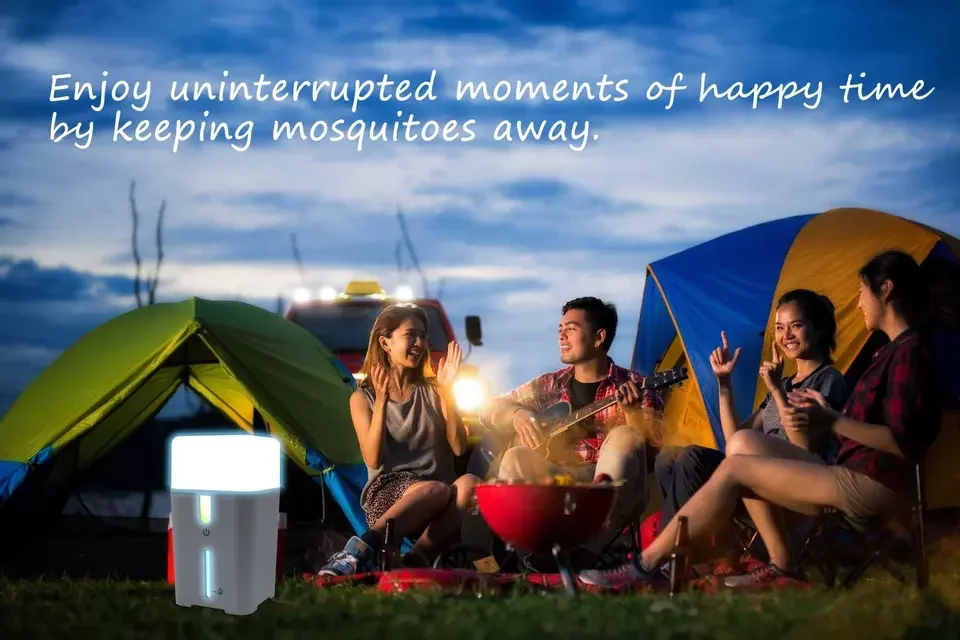 Taiwan Made Rechargeable Electrical Mosquito Repellent Vaporizer with Lamp for Outdoor Activities
