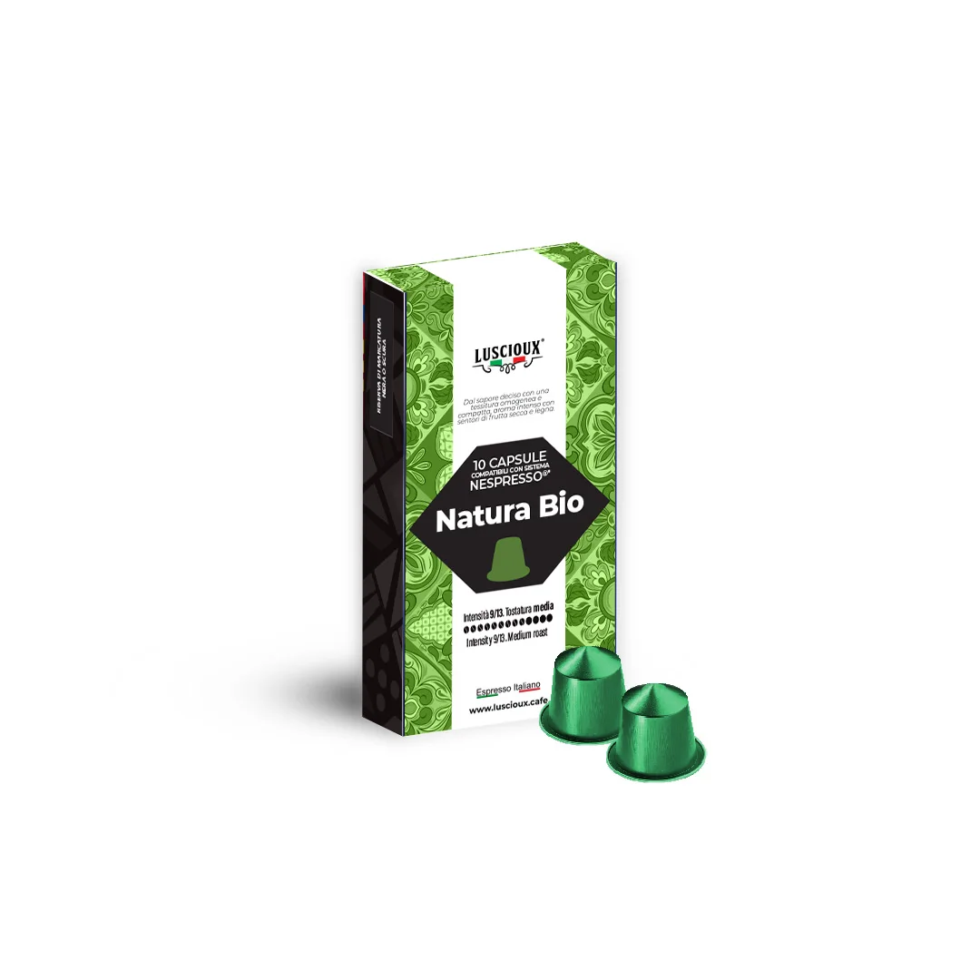 Capsule Ground Coffee OEM made in Italy Bio Nespresso Capsules Compatible - Organic Coffee 100% Arabica