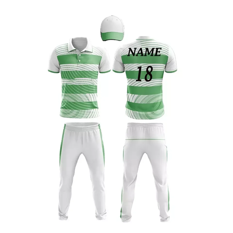 High Quality Custom Sublimated Cricket Wears Cricket Uniforms With Jerseys And Trousers Men High Quality Printed Cricket