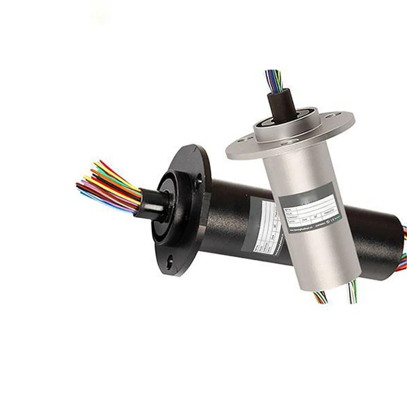 Роторное фланцевое скользящее кольцо, высококачественное электрическое сквозное скользящее кольцо с роторным соединением, скользящее кольцо с фланцевым соединением