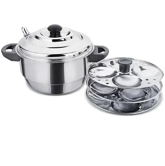 quick And Easy Regular Stainless Steel Idly Cooker With 4 Plates idly Pot Idly Steamer Best Quality Wholesale Cheap price
