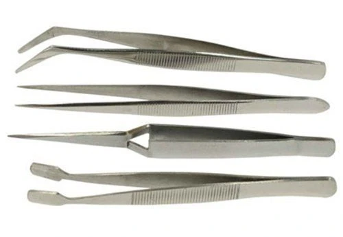 High Quality Professional Stainless Steel Rubber head Jewelry Tweezers Loose Diamond Pick Up Tool