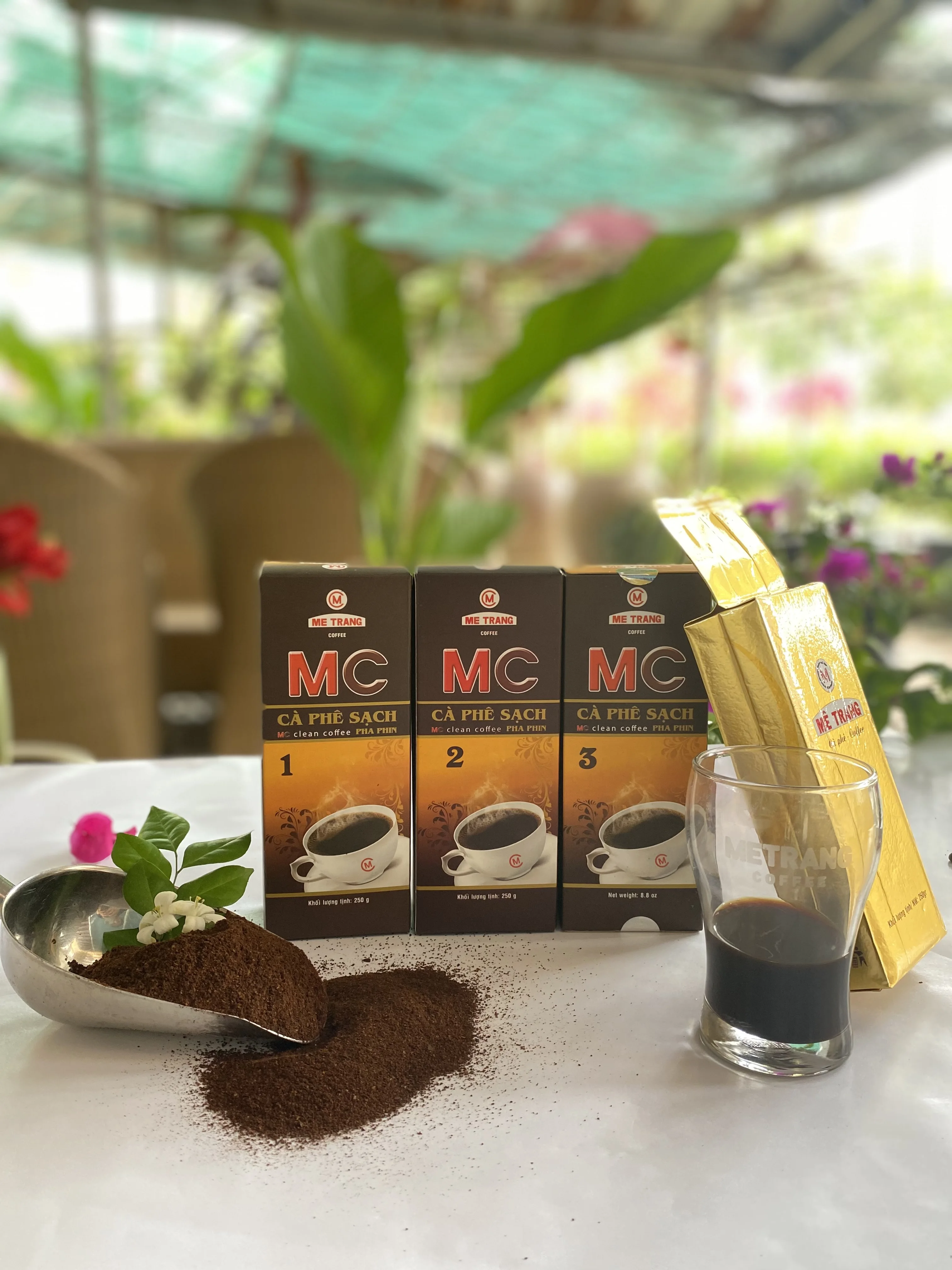 Coffee powder from Vietnam manufacturer - MC1 ground coffee with mixing Arabica Robusta coffee beans