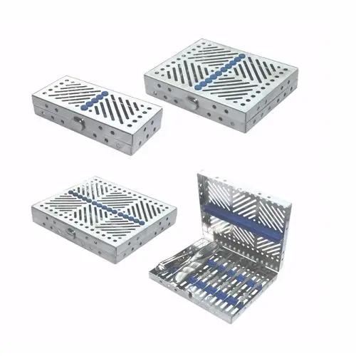 High Quality Dental Autoclave Sterilization Cassette Rack Box Tray For 20 Instruments New CE Customized