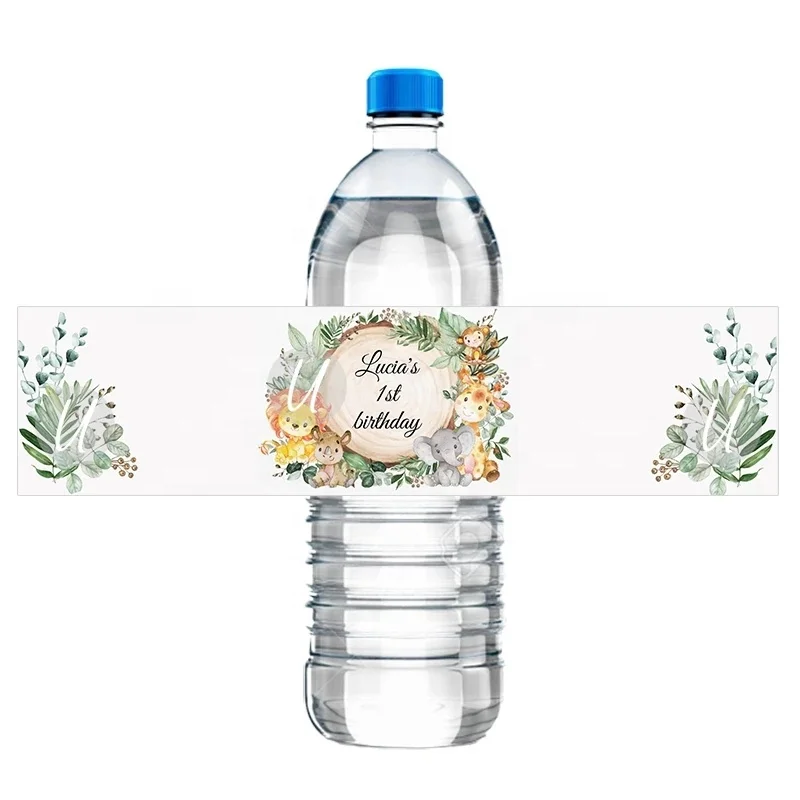 Waterproof Bottle Labels Wedding Water Bottle Stickers Bottled Water packing printing Labels