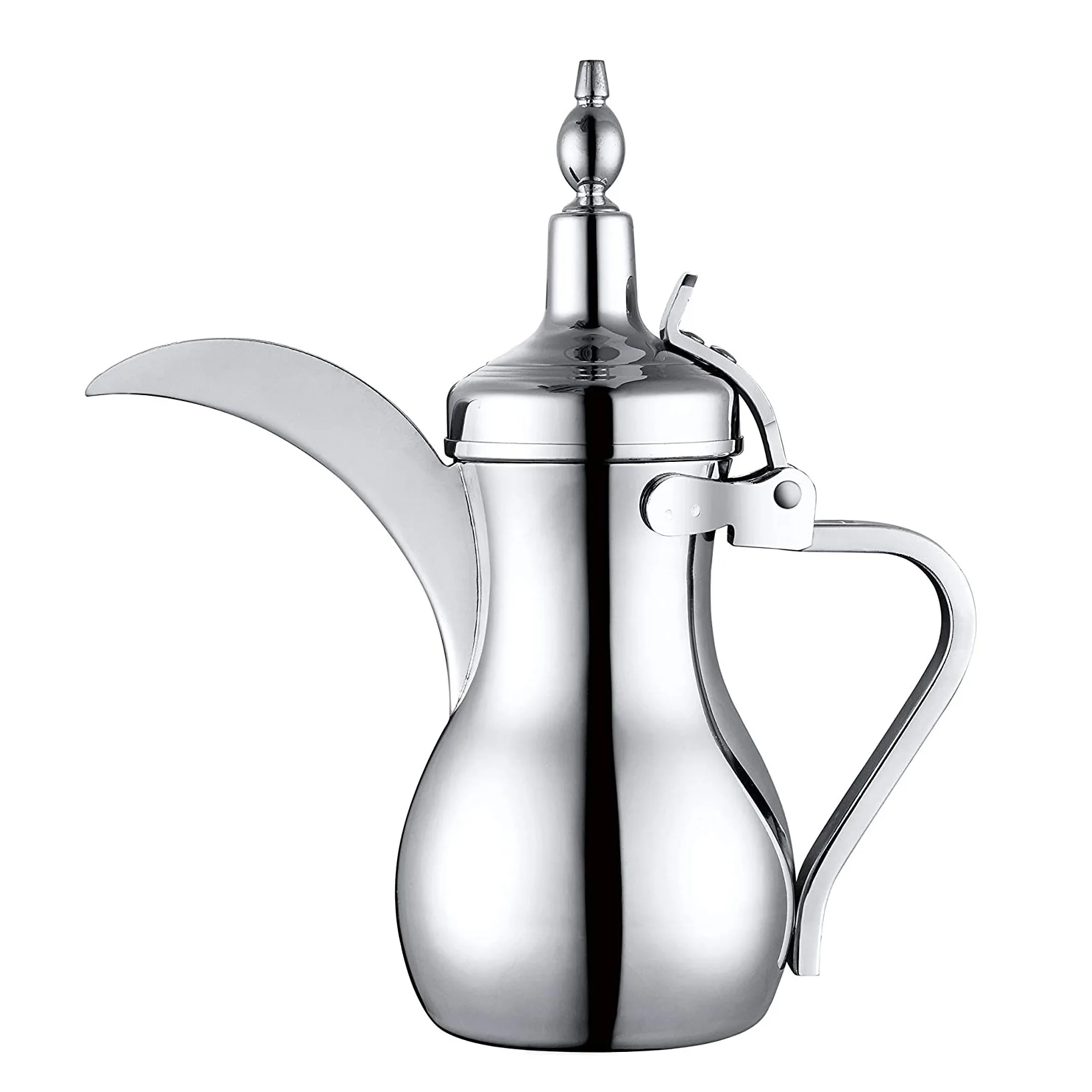 Металлический чайник серебристого цвета Лидер продаж дизайнерский оригинальный винтажный кофейник ручной работы в арабском стиле даллах хорошего качества по индивидуальному заказу