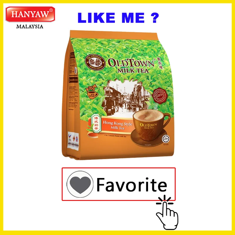 [Malaysia] Fast Shipping + Halal Certified OLDTOWN Hong Kong Style Milk Tea (15 Bags x 38g x 15 Stick /Ctn)